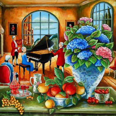 La pianiste aux hortensias