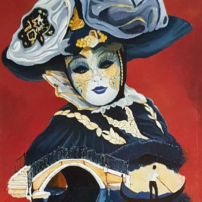 La donna azzua del ponte borgoloco