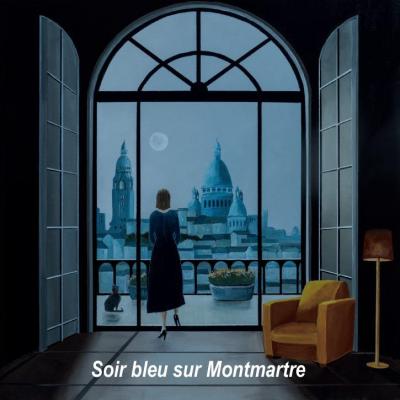 Soir bleu sur montmartre